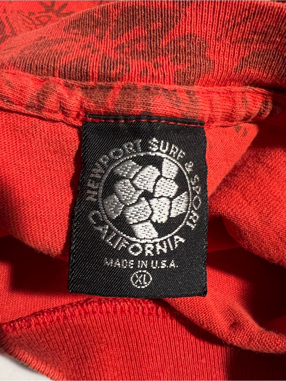 VTG 90s Newport Surf & Sport Hawaiian Skate Surfing AOP Shirt XL Single Stitch - Picture 15 of 16